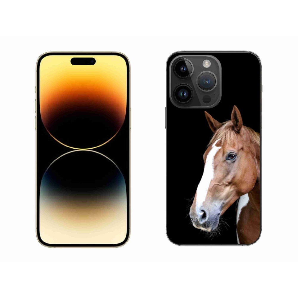 Zselés borítás mmCase iPhone 14 Pro Max készülékhez - barna ló 3