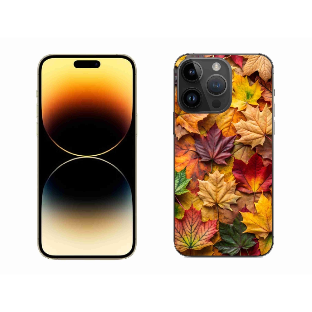 Zselés borítás mmCase iPhone 14 Pro Max készülékhez - juharlevelek 2