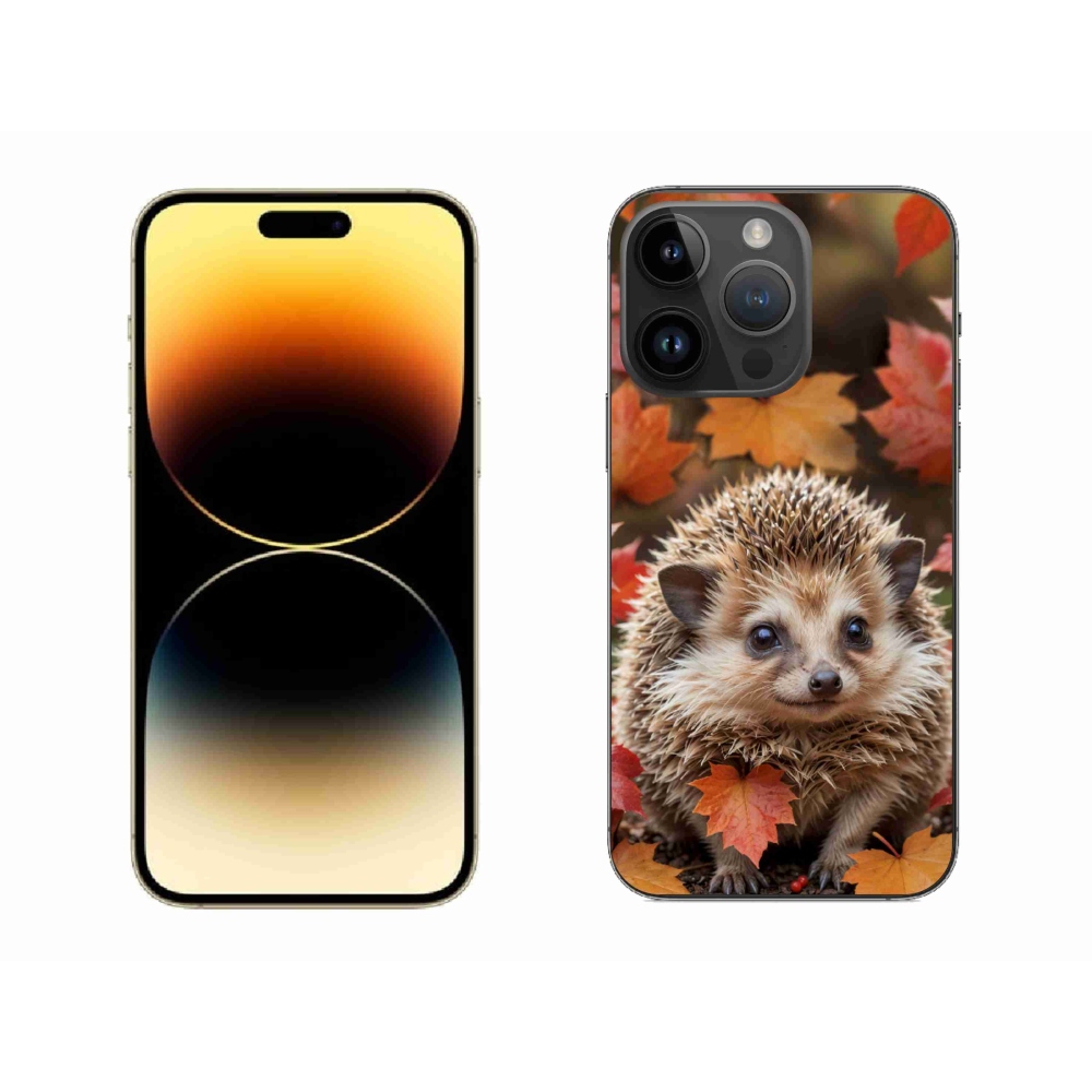 mmCase gél tok az iPhone 14 Pro Max-hoz – sündisznó a levelek között