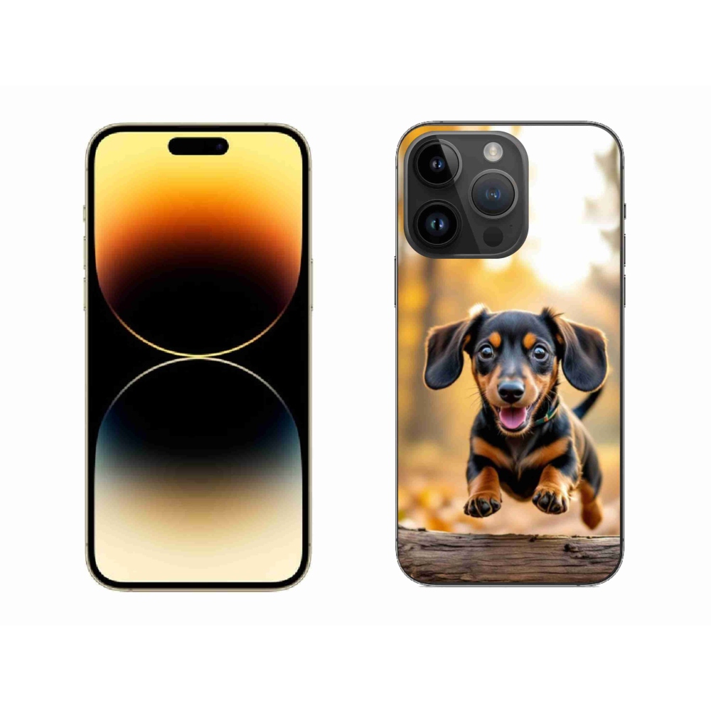 Zselés borítás mmCase iPhone 14 Pro Max készülékhez - tacskó 2