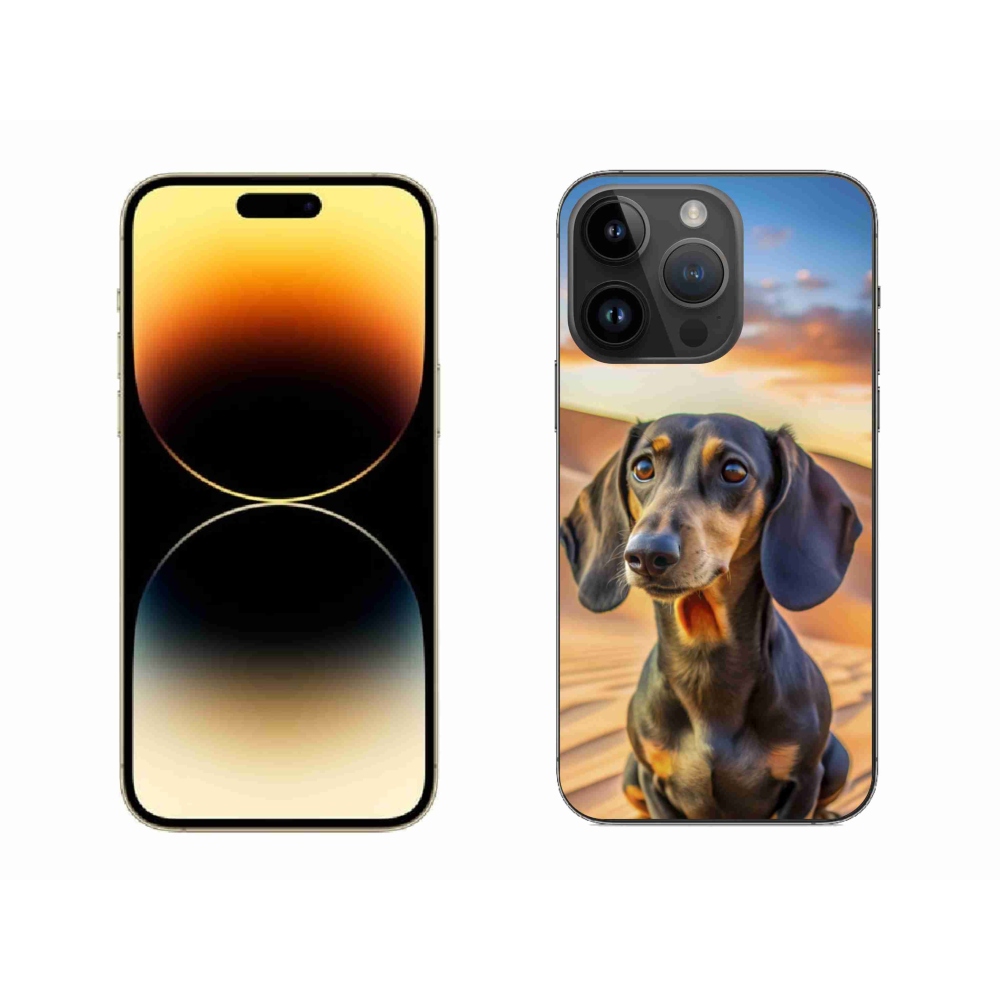 Zselés borítás mmCase iPhone 14 Pro Max készülékhez - tacskó 3