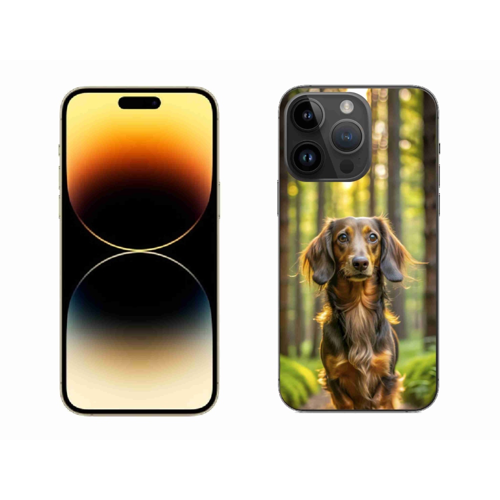 Zselés borítás mmCase iPhone 14 Pro Max készülékhez - tacskó 4