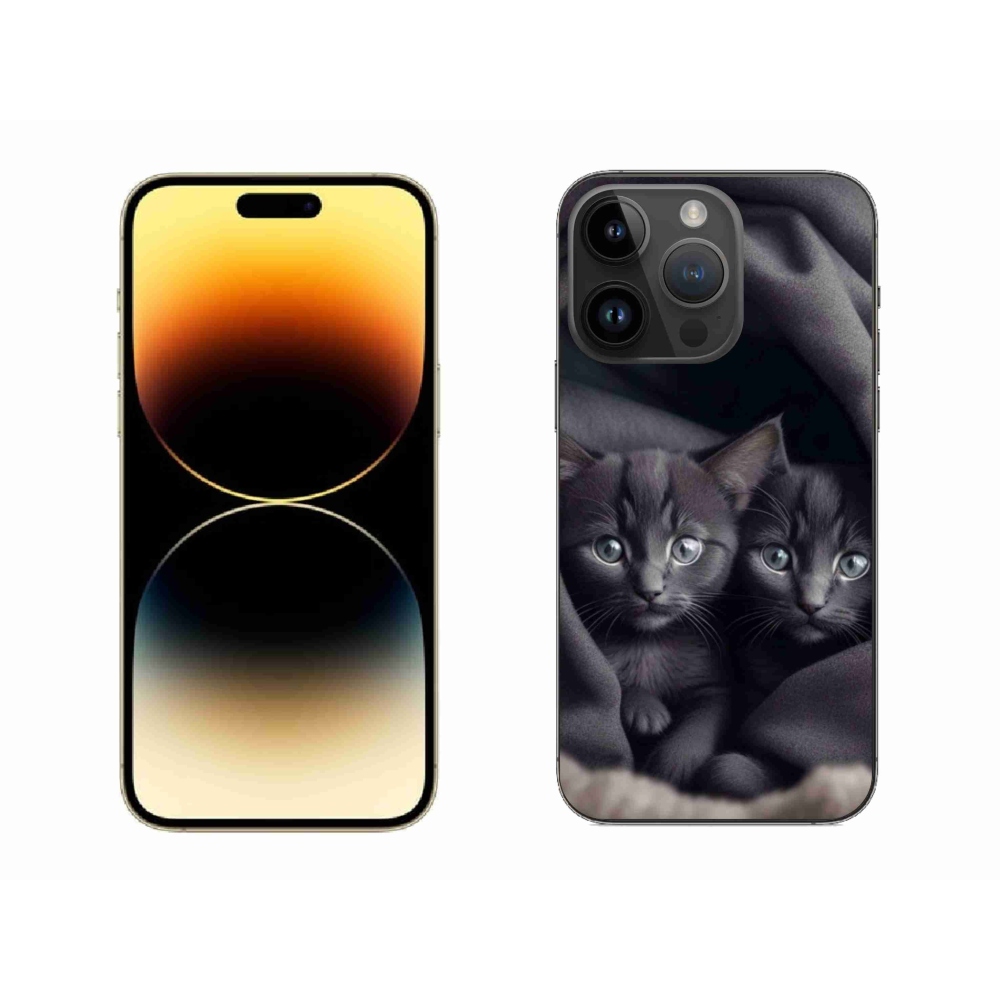 Zselés borítás mmCase iPhone 14 Pro Max készülékhez - cat duo