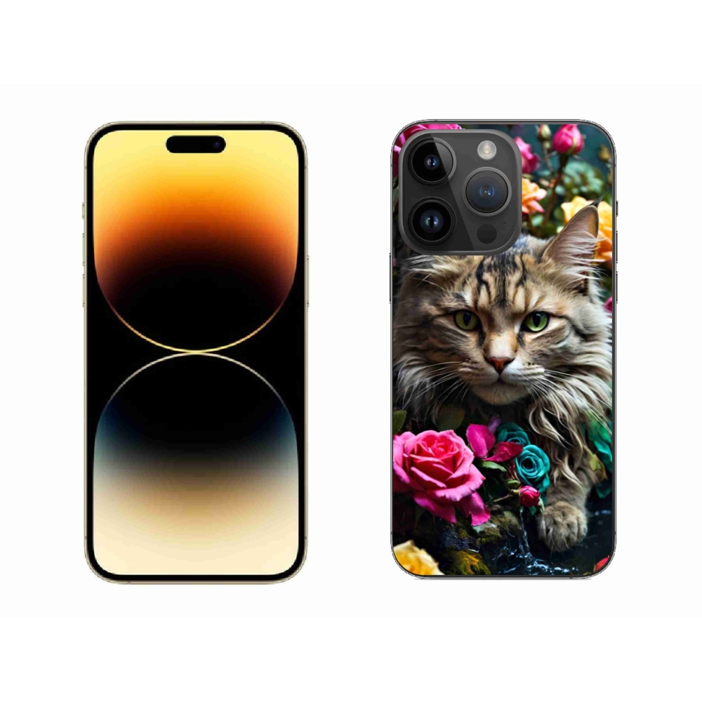 Zselés borítás mmCase iPhone 14 Pro Max készülékhez - macskaszem nézet 2