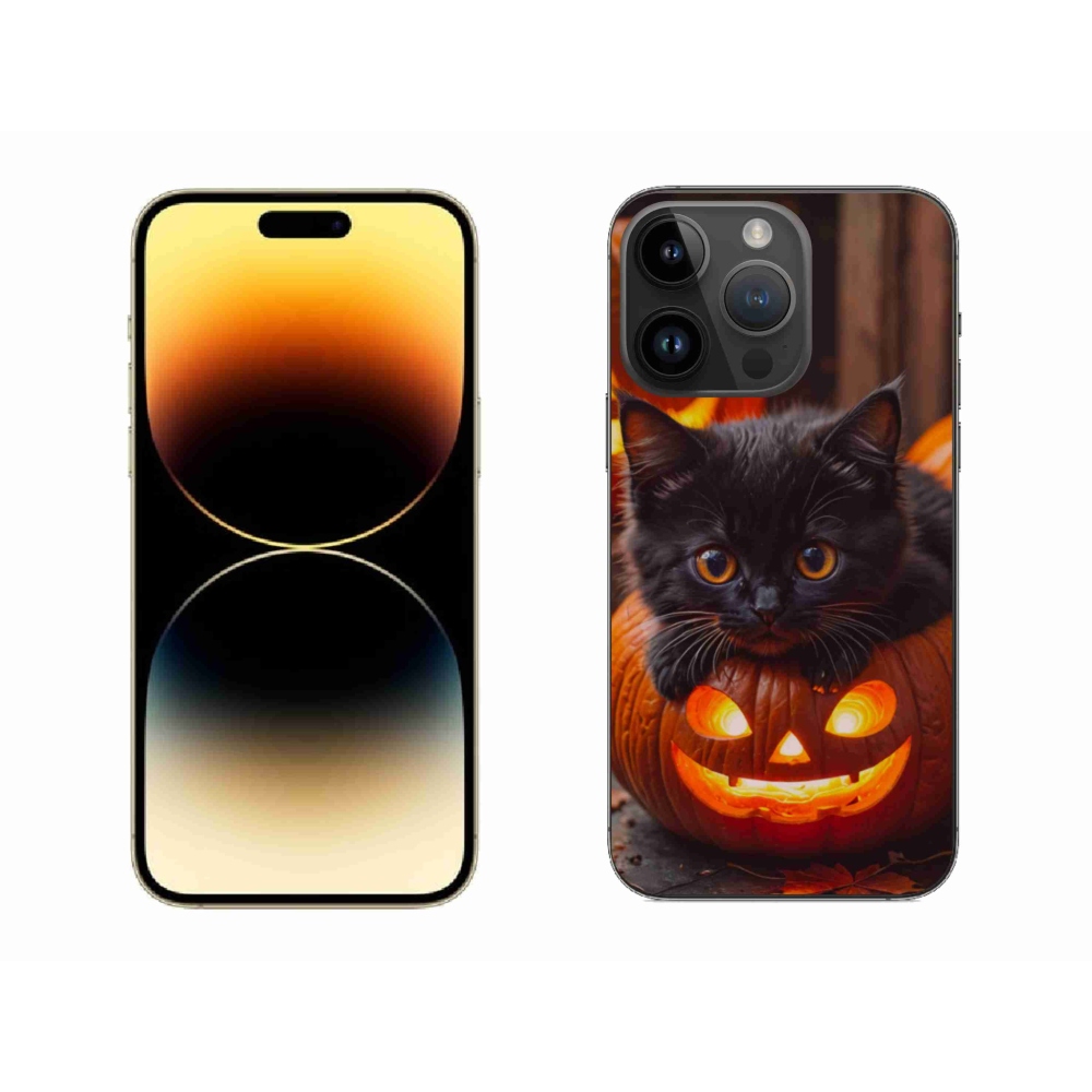 Zselés borítás mmCase iPhone 14 Pro Max készülékhez - cica és tök