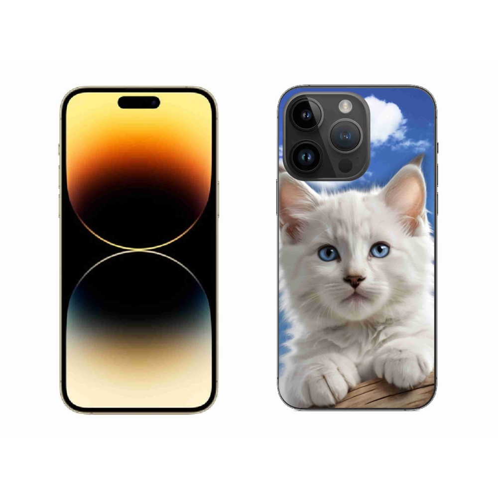 mmCase gél tok az iPhone 14 Pro Max-hoz – cica és felhők