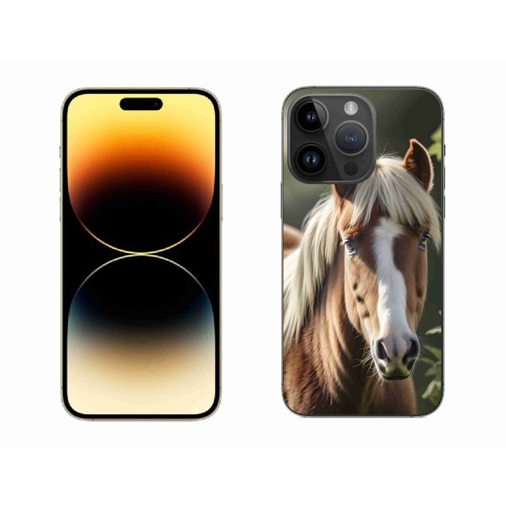 mmCase gél tok az iPhone 14 Pro Max-hoz – világos sörényű ló