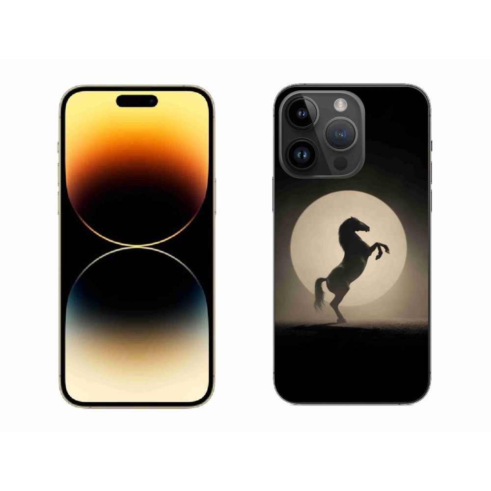 Zselés borítás mmCase iPhone 14 Pro Max készülékhez - ló sziluettben