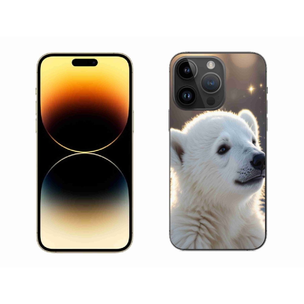 Zselés borítás mmCase iPhone 14 Pro Max készülékhez - jegesmedve