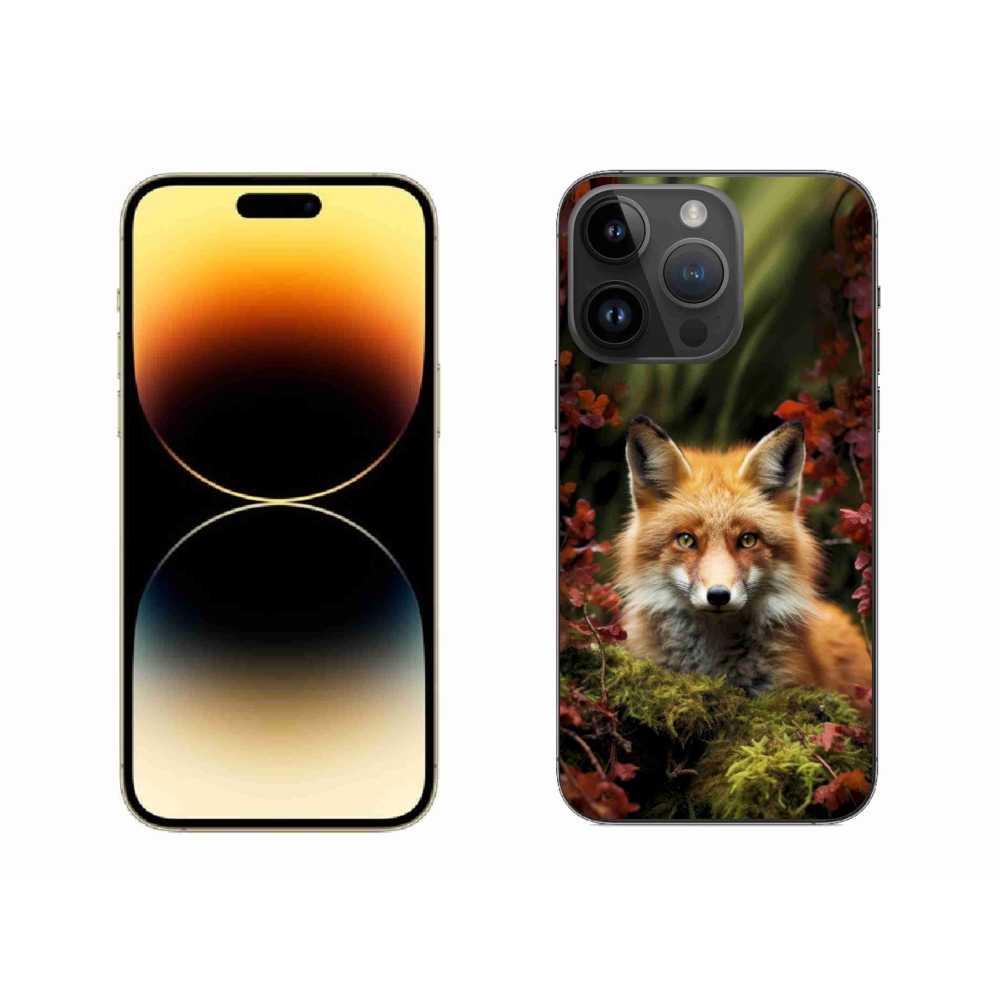 mmCase gél tok az iPhone 14 Pro Max-hoz – róka az erdőben