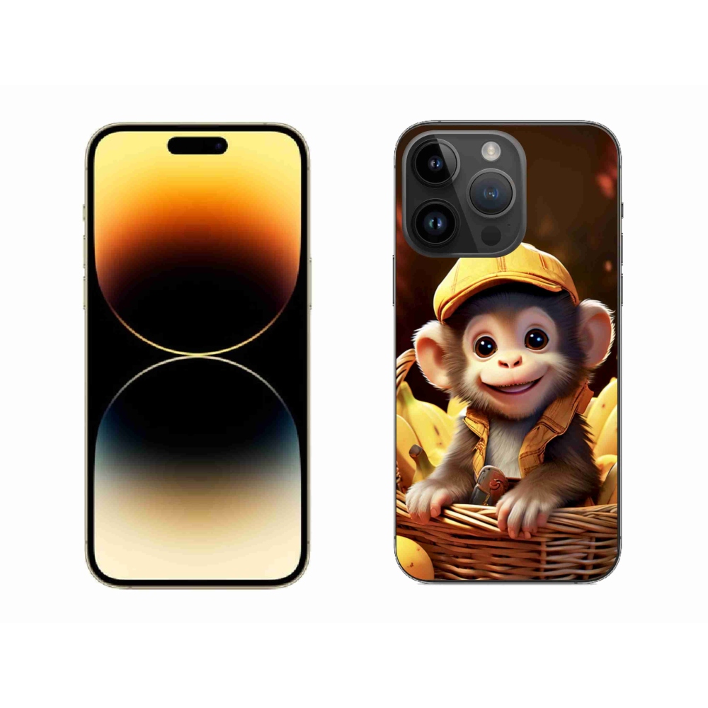 mmCase gél tok az iPhone 14 Pro Max-hoz – majom a kosárban