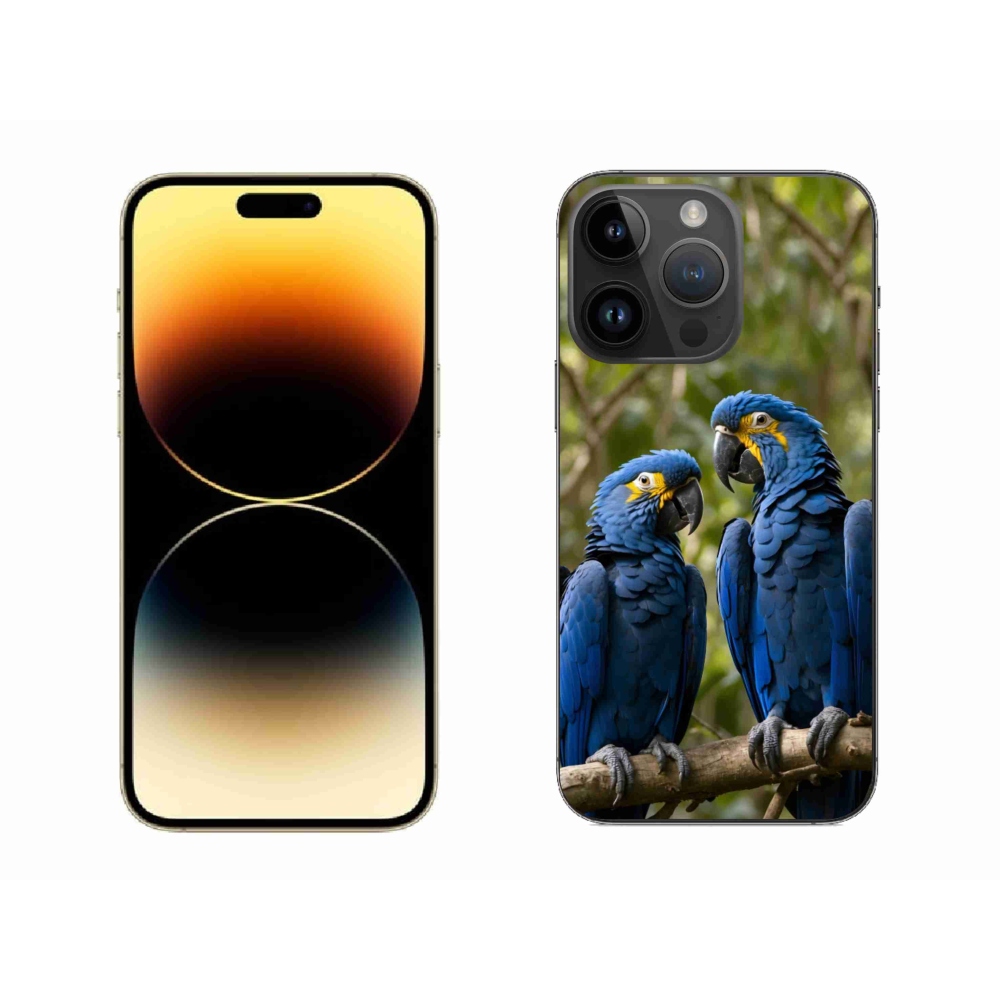 mmCase gél tok az iPhone 14 Pro Max-hoz – papagáj-duó