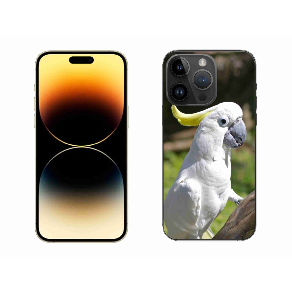 Zselés borítás mmCase iPhone 14 Pro Max készülékhez - papagáj kakadu 2
