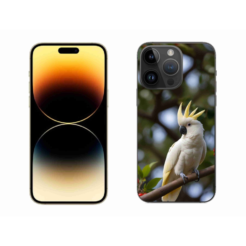 mmCase gél tok az iPhone 14 Pro Max-hoz – kakadu papagáj 3
