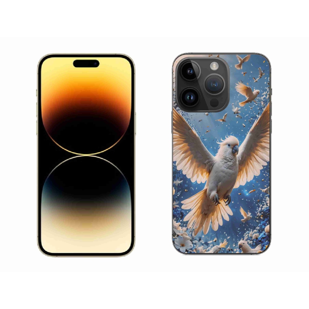 Zselés borítás mmCase iPhone 14 Pro Max készülékhez - papagáj kakadu