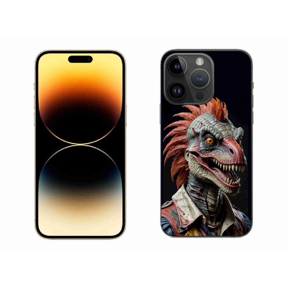 mmCase gél tok az iPhone 14 Pro Max-hoz – punk dinoszaurusz