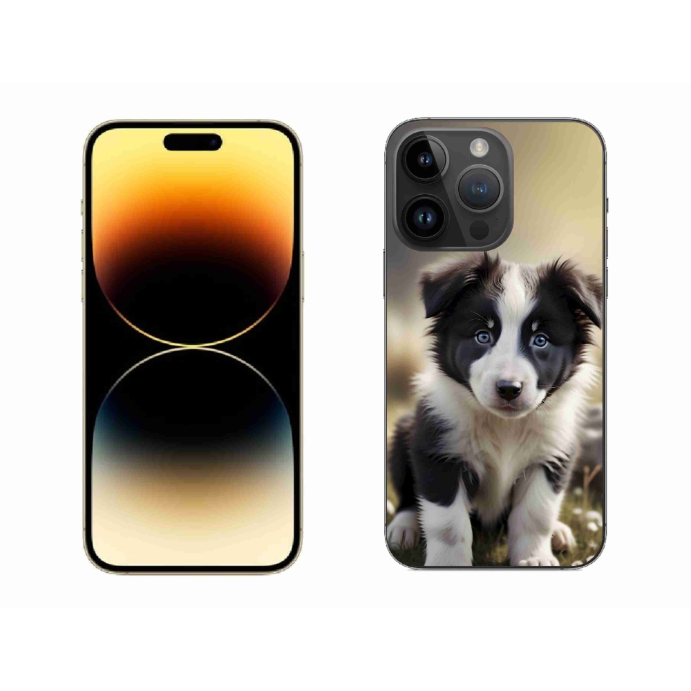 mmCase gél tok az iPhone 14 Pro Max-hoz – aranyos border collie
