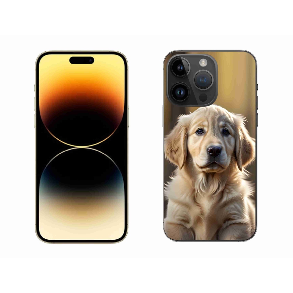 mmCase gél tok az iPhone 14 Pro Max-hoz – aranyos arany retriever