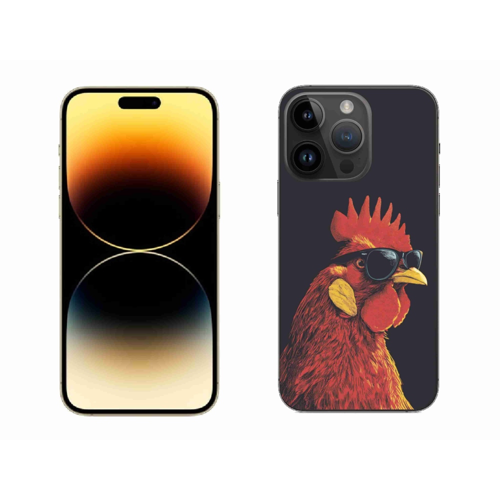 Zselés borítás mmCase iPhone 14 Pro Max készülékhez - stílusos kakas