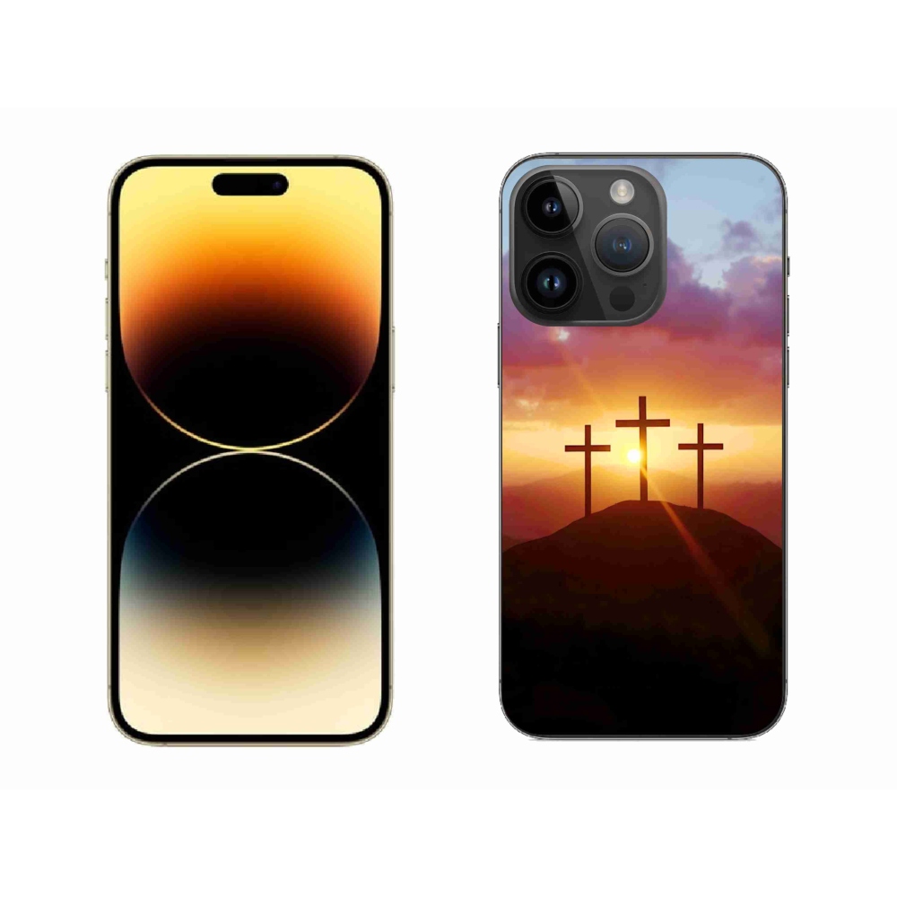 Zselés borítás mmCase iPhone 14 Pro Max készülékhez - három kereszt