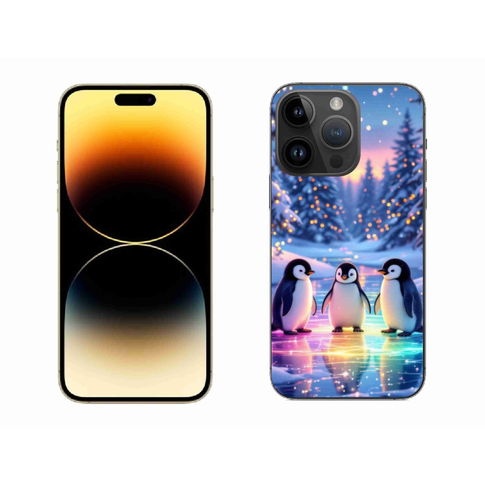 Gél borítás mmCase iPhone 14 Pro Max készülékhez - Pingvinek