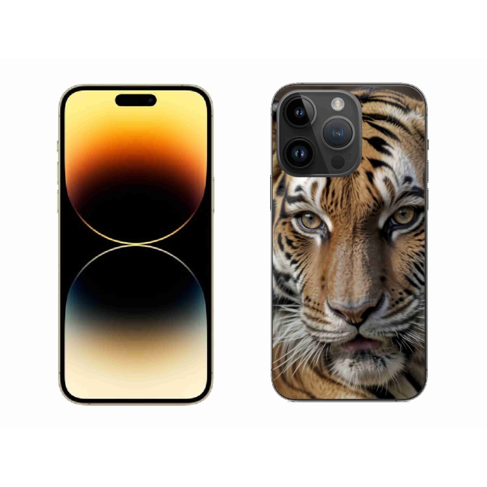 Gél borítás mmCase iPhone 14 Pro Max készülékhez - Tigris nézet