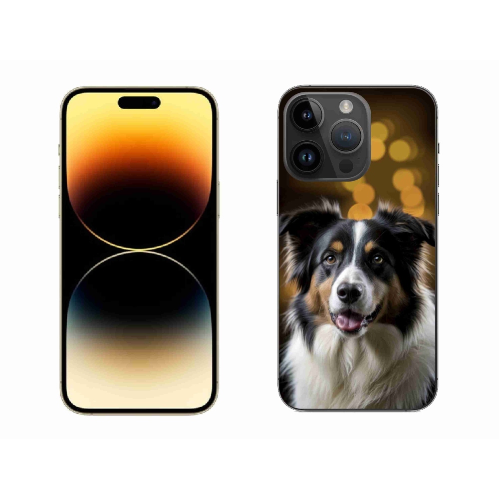mmCase gél tok az iPhone 14 Pro Max-hoz – mosolygó ausztrál juhászkutya