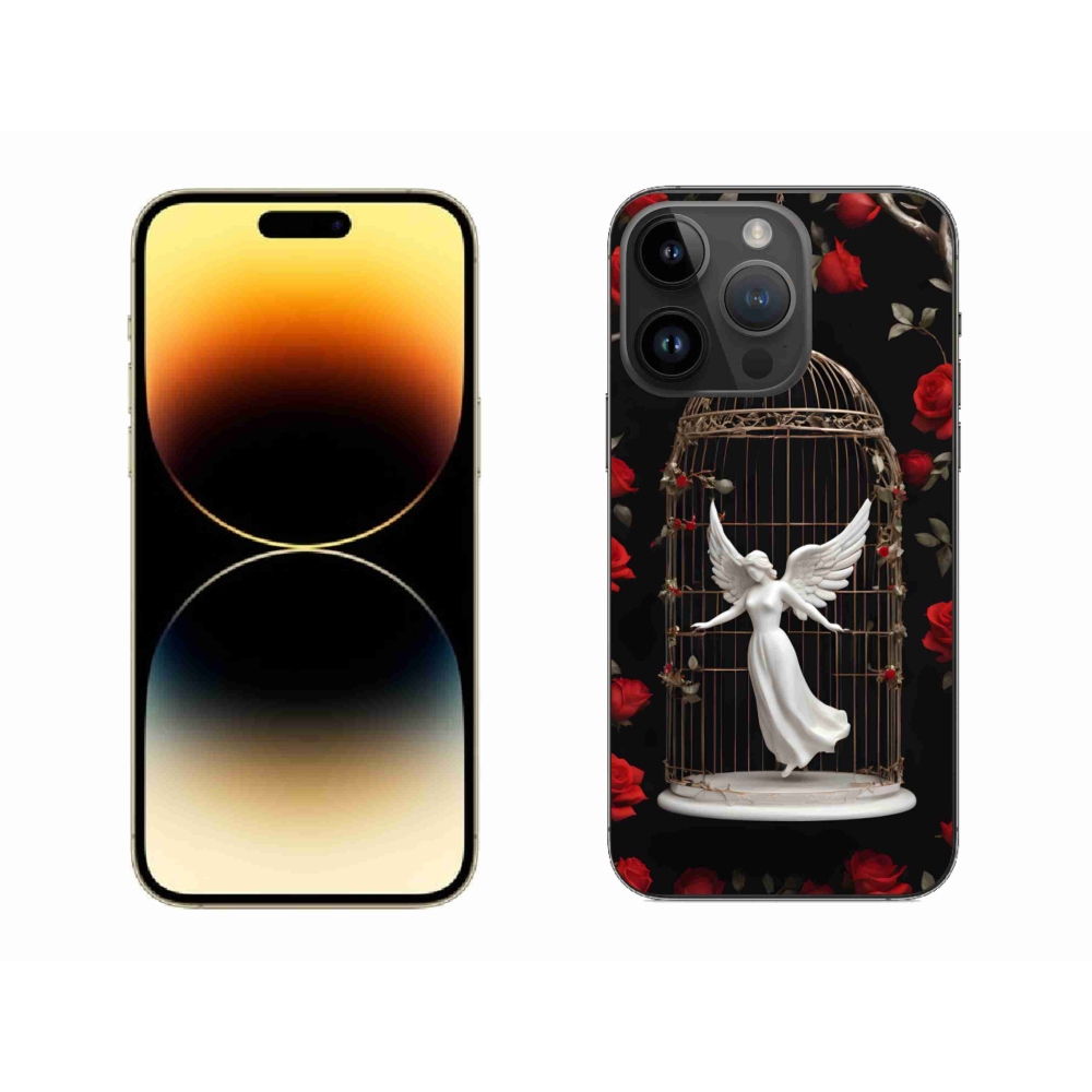 Zselés borítás mmCase iPhone 14 Pro Max készülékhez - csapdába esett angyal