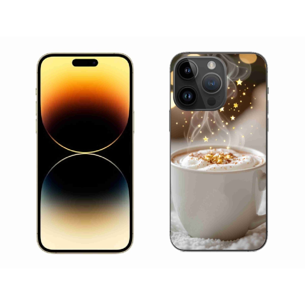 Gél borítás mmCase iPhone 14 Pro Max készülékhez - Karácsonyi forró ital