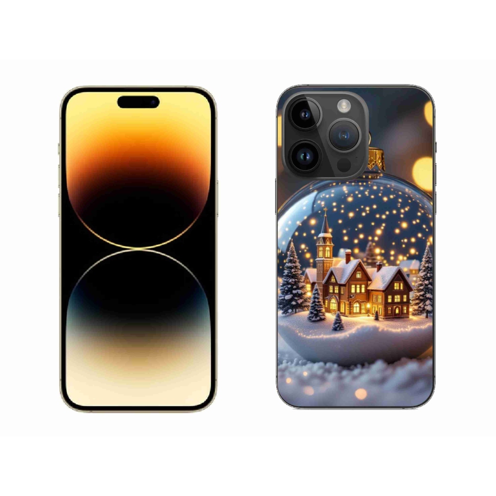 Gél borítás mmCase iPhone 14 Pro Max készülékhez - Karácsonyi golyók 4