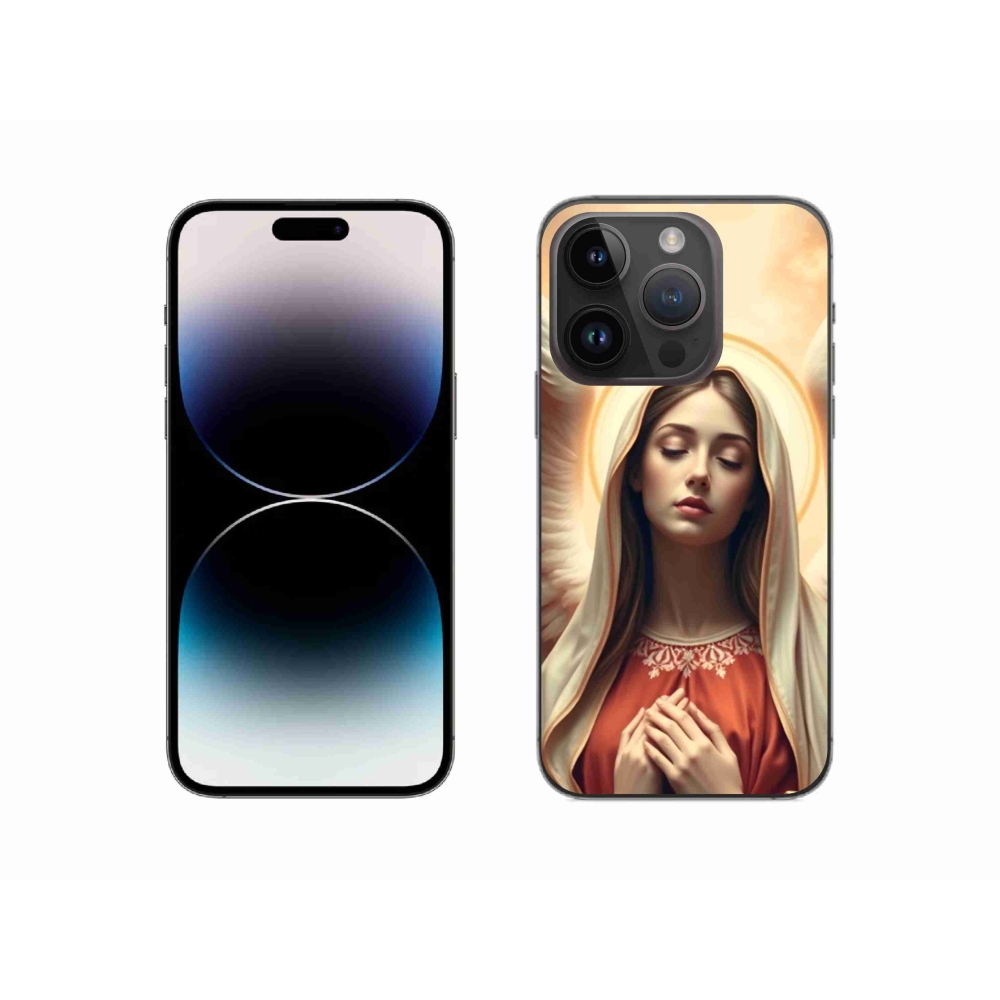 Gél borítás mmCase iPhone 14 Pro készülékhez - Vallási motívum