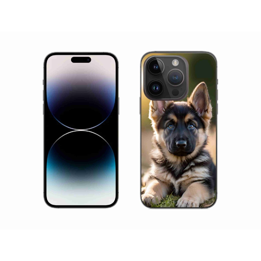 mmCase gél tok az iPhone 14 Pro-hoz – német juhászkutya a természetben