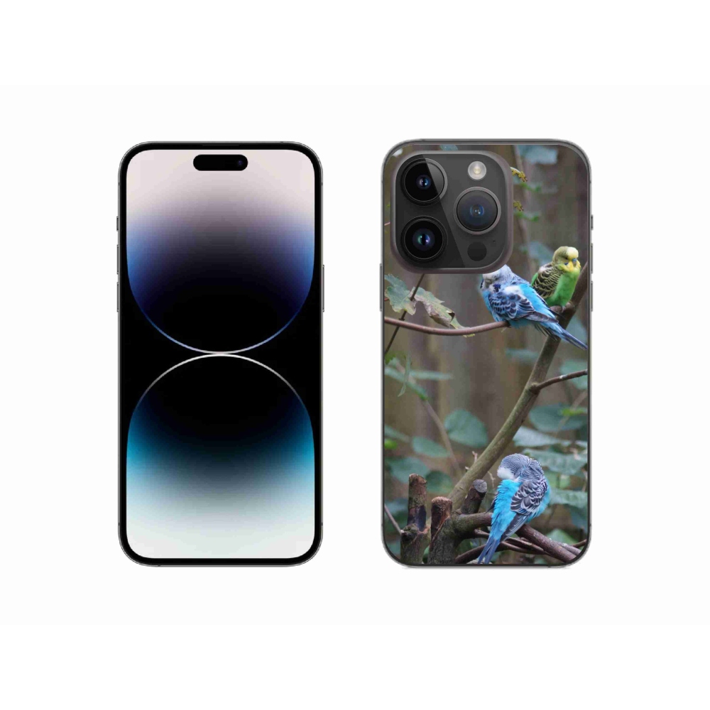 mmCase gél tok az iPhone 14 Pro-hoz – papagájok egy ágon