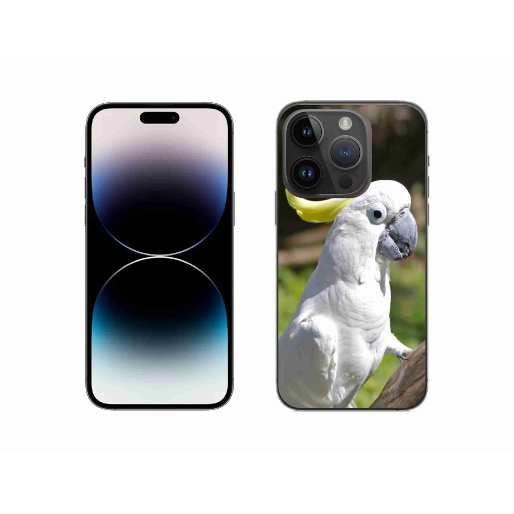 Zselés borítás mmCase iPhone 14 Pro készülékhez - papagáj kakadu 2