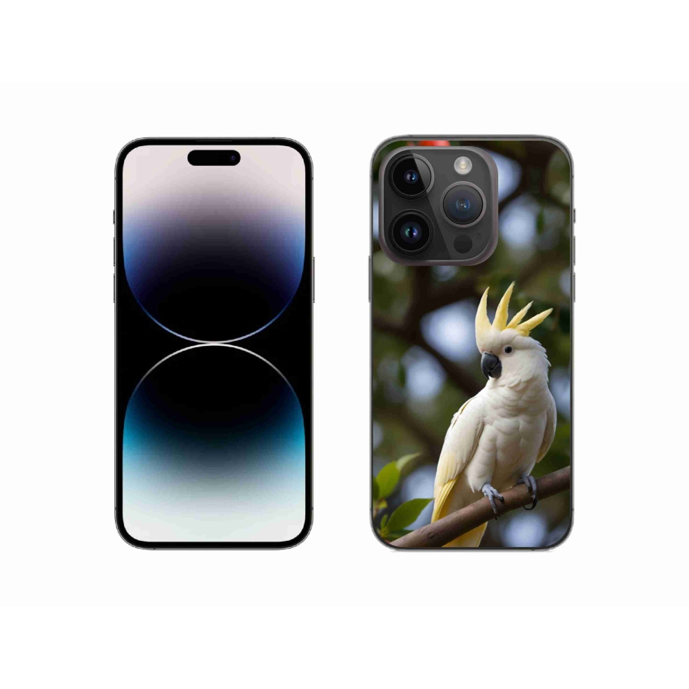 mmCase gél tok az iPhone 14 Pro-hoz – kakadu papagáj 3