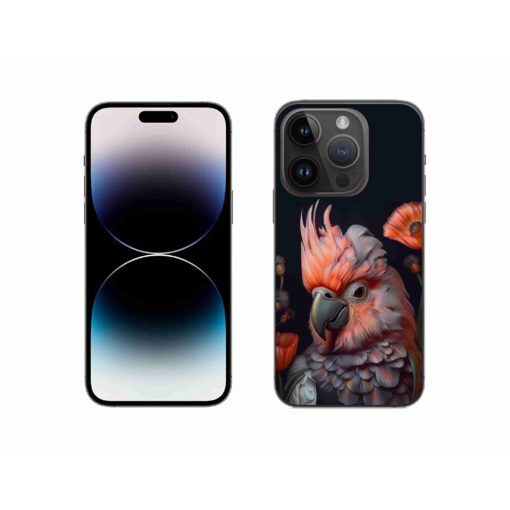 mmCase gél tok az iPhone 14 Pro-hoz – színes kakadu papagáj