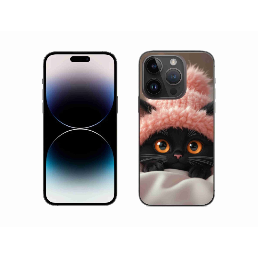 Gél borítás mmCase iPhone 14 Pro készülékhez - aranyos cica 7