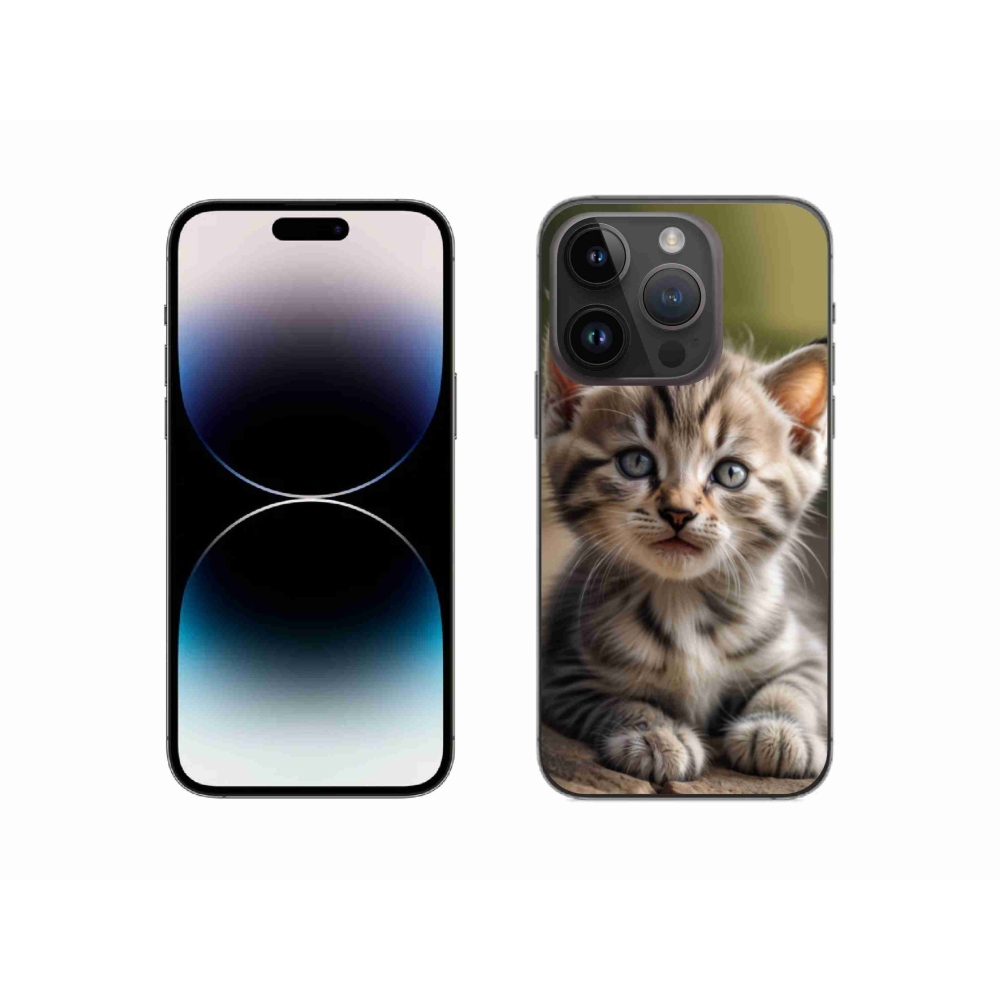 Gél borítás mmCase iPhone 14 Pro készülékhez - aranyos cica 9