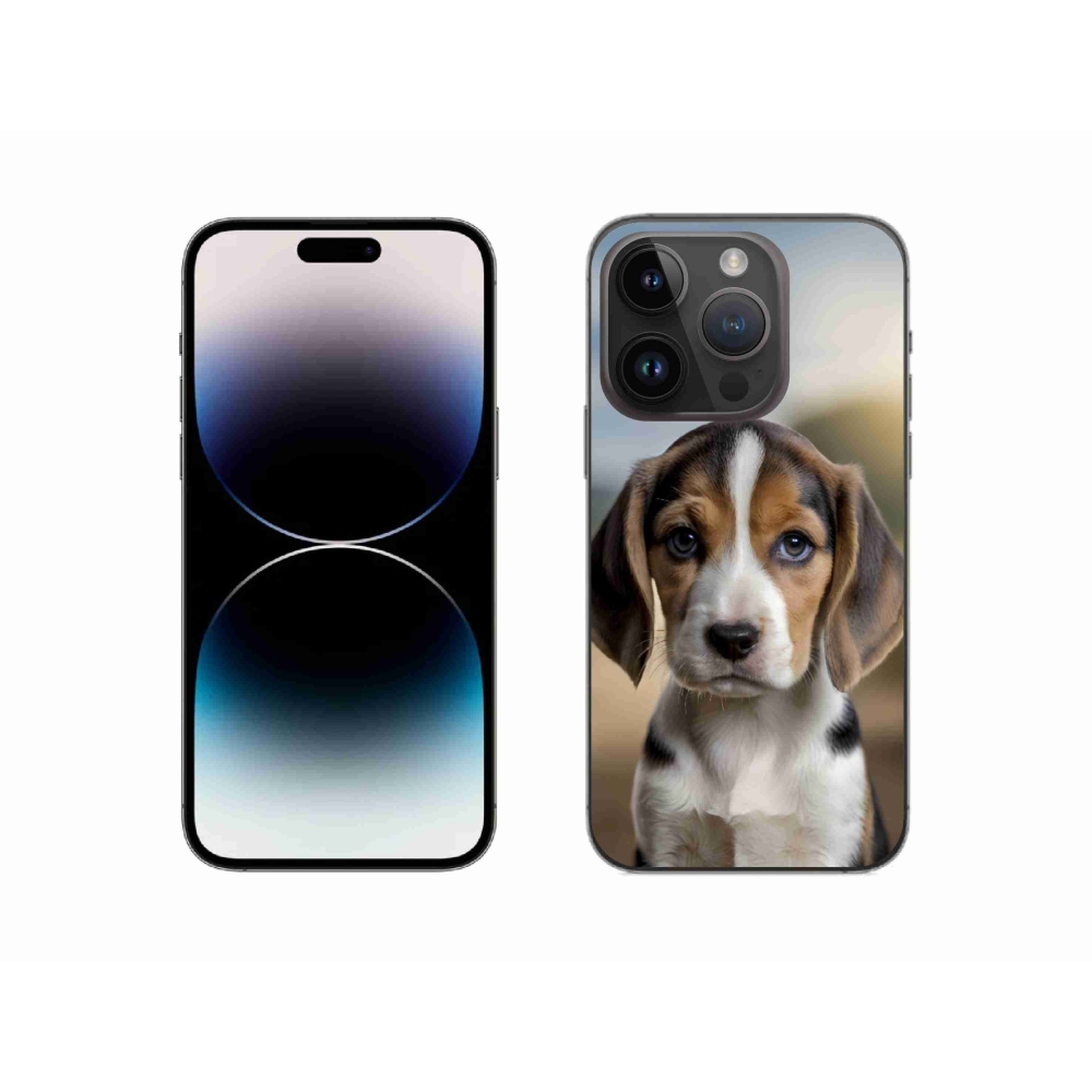 mmCase gél tok az iPhone 14 Pro-hoz – aranyos beagle