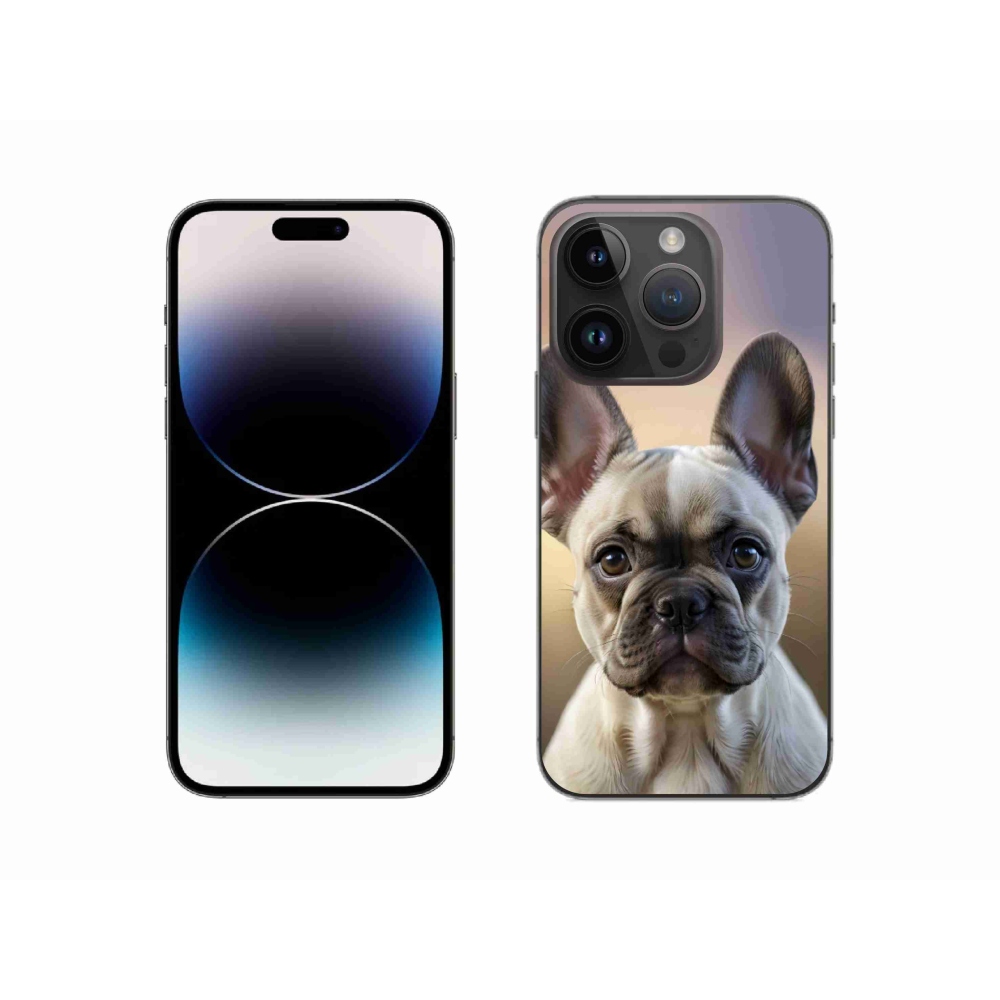 mmCase gél tok az iPhone 14 Pro-hoz – aranyos francia buldog
