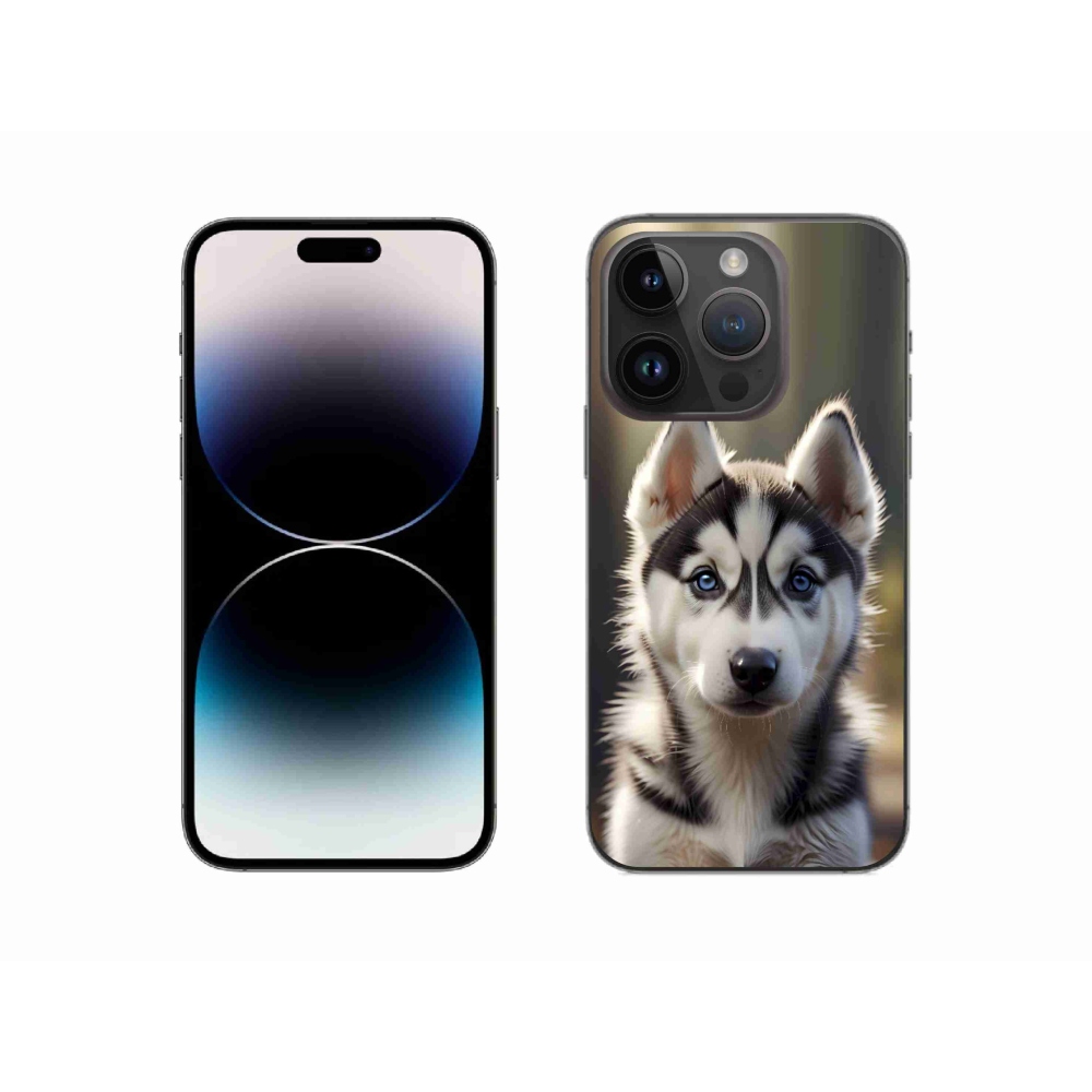 mmCase gél tok az iPhone 14 Pro-hoz – aranyos szibériai husky