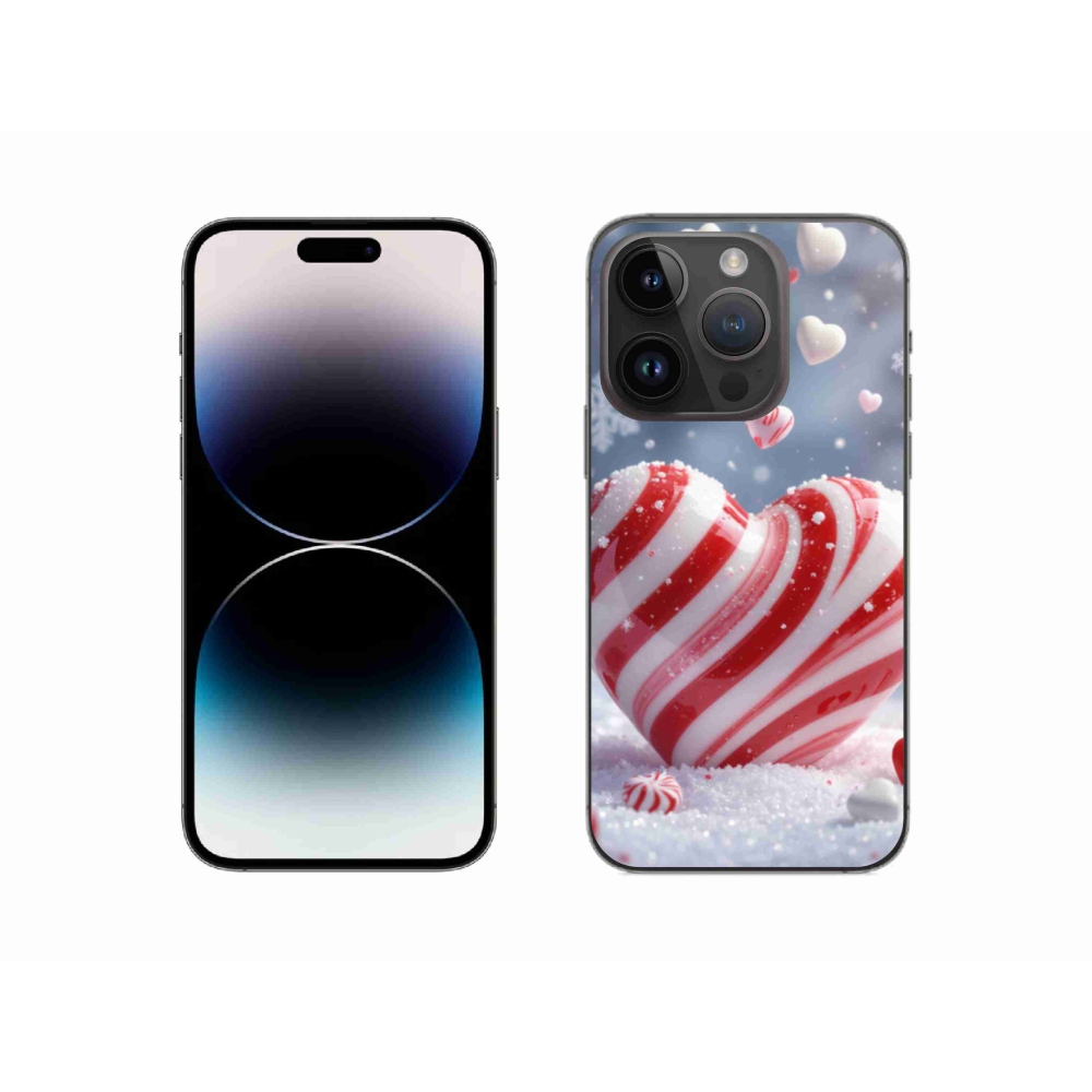 Zselés borítás mmCase iPhone 14 Pro készülékhez - édes szívecske