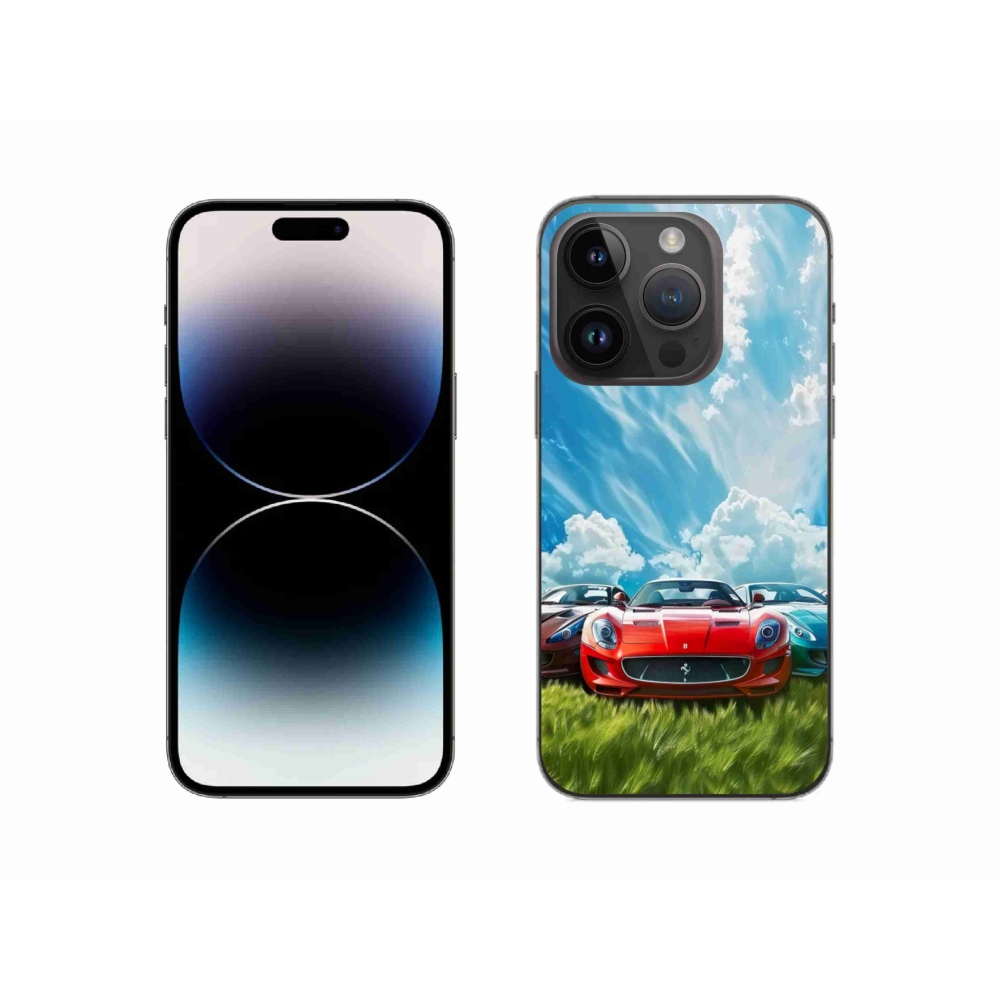 Zselés borítás mmCase iPhone 14 Pro készülékhez - sportkocsik