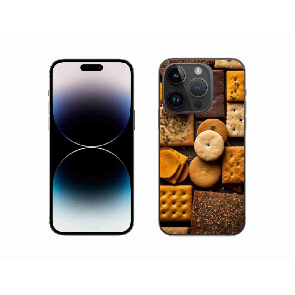 Zselés borítás mmCase iPhone 14 Pro készülékhez - kekszek