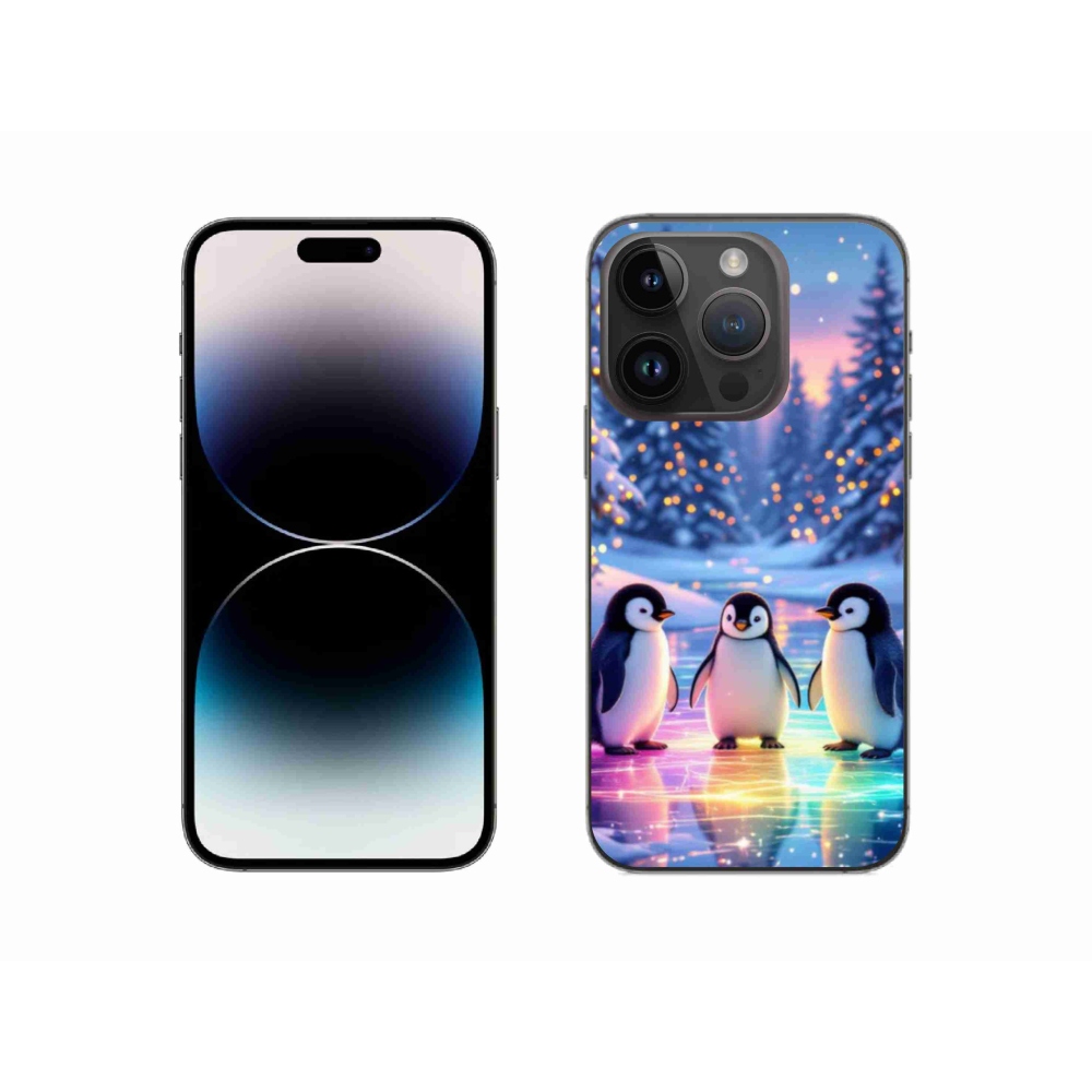 Gél borítás mmCase iPhone 14 Pro készülékhez - Pingvinek