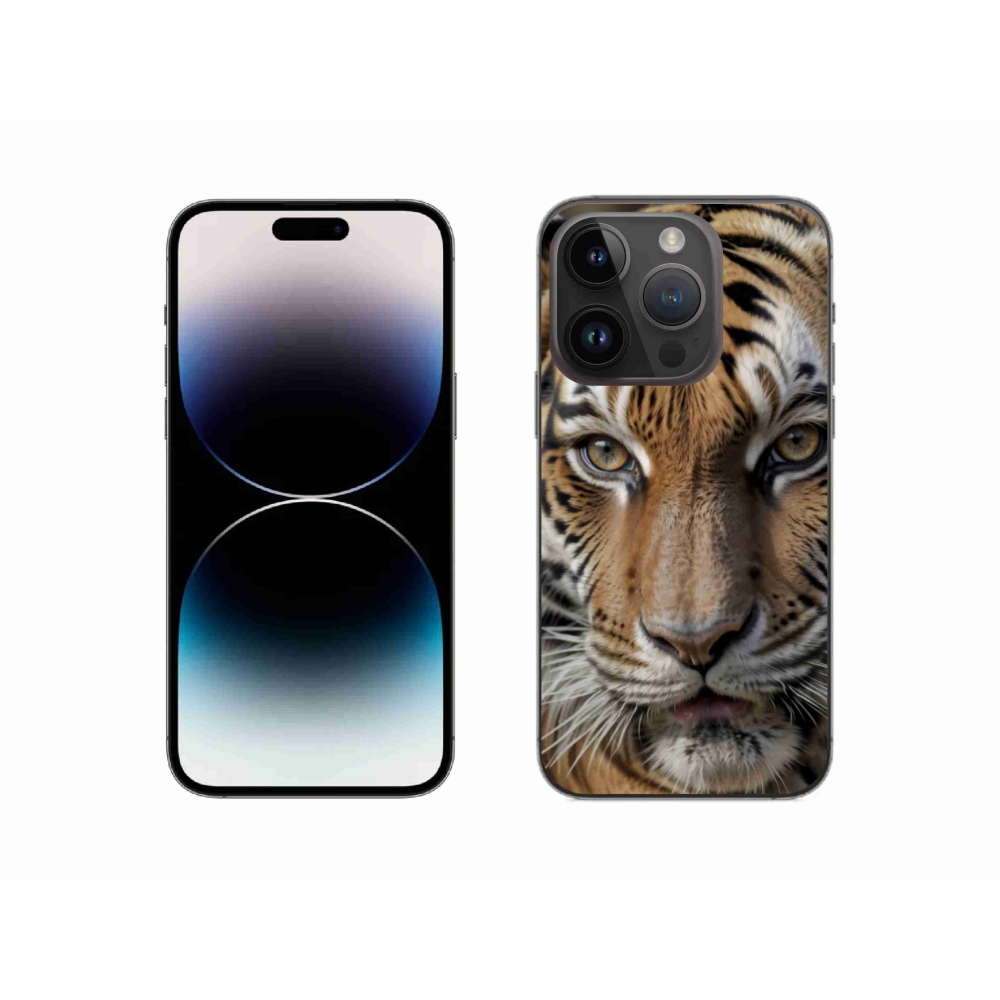 Gél borítás mmCase iPhone 14 Pro készülékhez - Tigris nézet