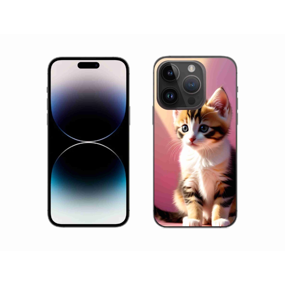 Zselés borítás mmCase iPhone 14 Pro készülékhez - kíváncsi cica 2