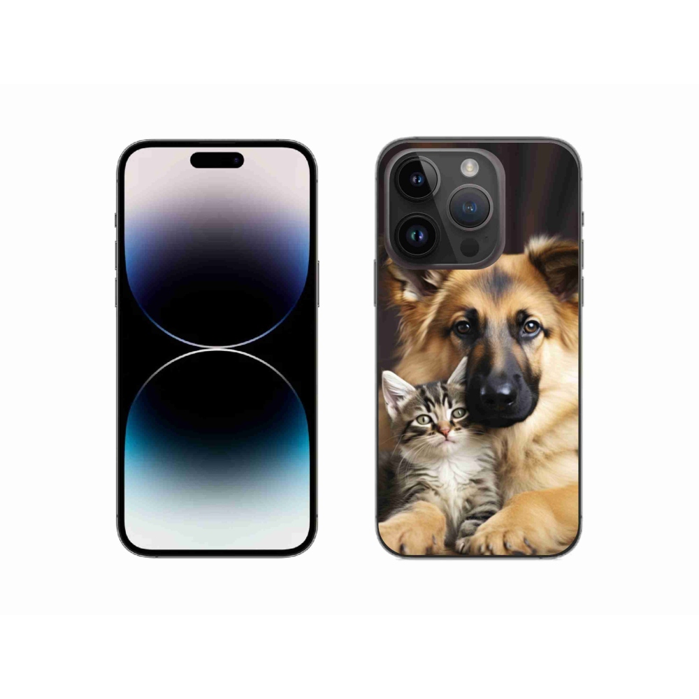 Zselés borítás mmCase iPhone 14 Pro készülékhez - állati barátság