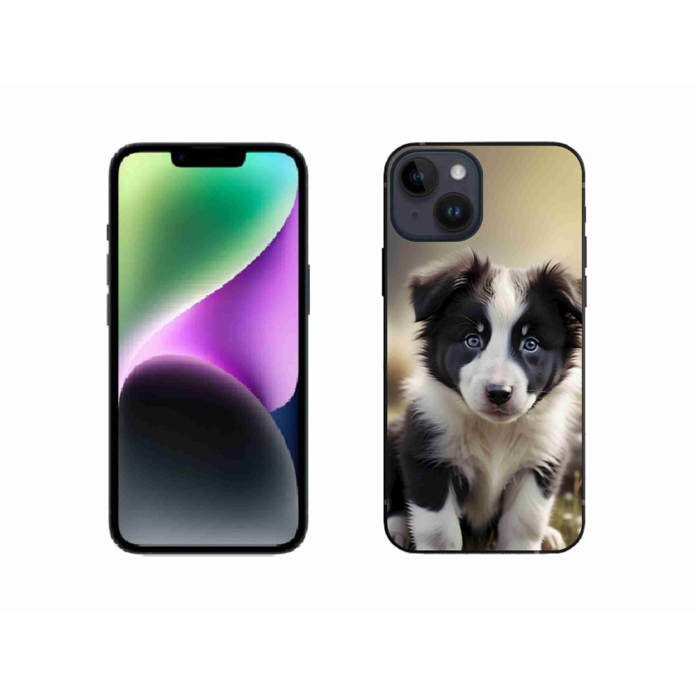 mmCase gél tok az iPhone 14-hez – aranyos border collie