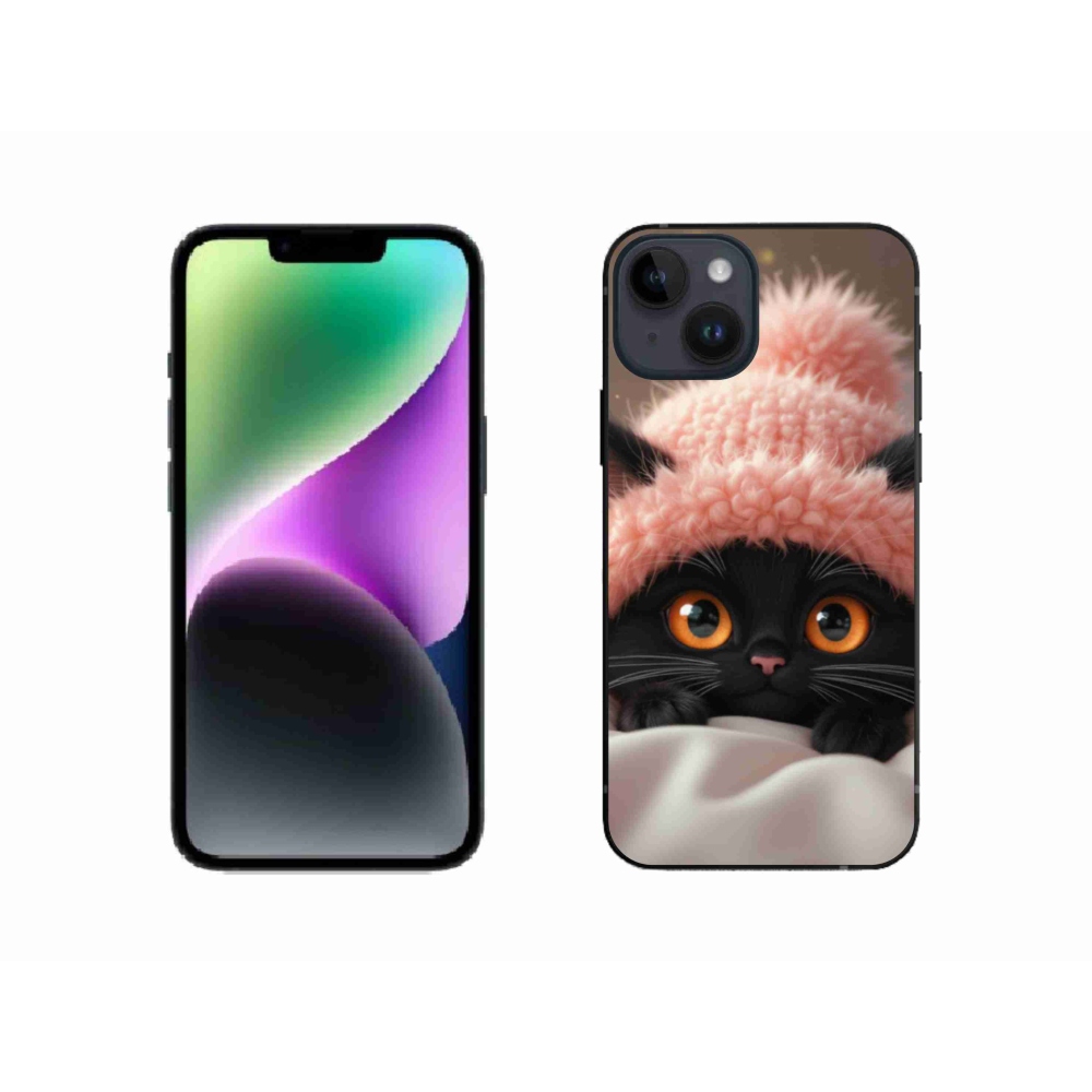 Gél borítás mmCase iPhone 14 készülékhez - aranyos cica 7